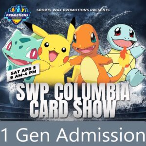 General Admission Sports Wax Promotions Columbia Card Show